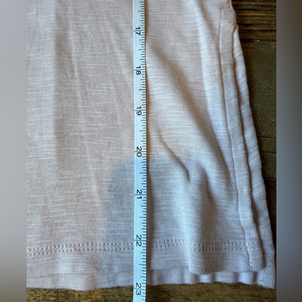 J.Jill Pima Scoop-Neck Elbow-Sleeve Tee Pink Size XSP - Picture 6 of 8